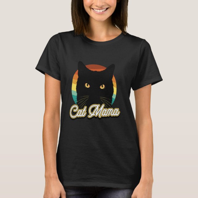 Cat Mum, Crazy cat Mum T-Shirt (Front)