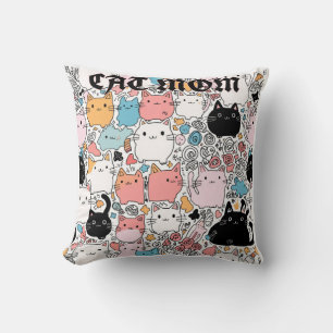 cat mum cushion
