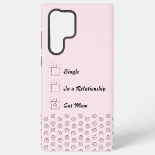 Cat Mum Cute Cat Paw Pink Samsung Galaxy Case