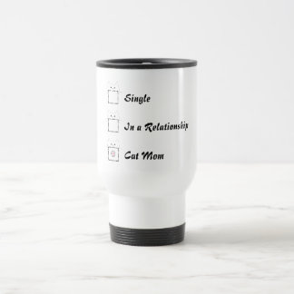 Cat Mum Cute Cat Paw White & Pink Travel Mug
