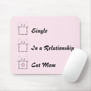 Cat Mum Cute Cat Pink Mouse Pad