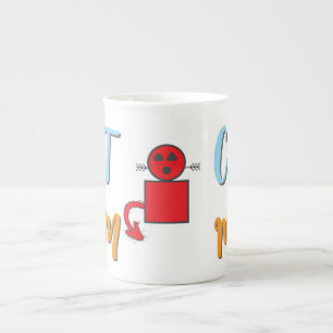 Cat Mum -Cute Feline with Optional Personalisation Bone China Mug