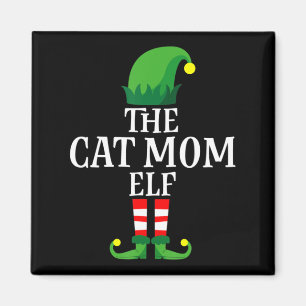 Cat Mum Elf Women Girls Apparel Fun Christmas Matc Magnet