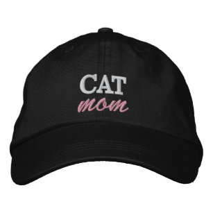 Cat Mum Embroidered Cap, Trendy Cat Lover Hat