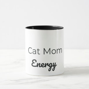 Cat Mum Energy Mug Cute Cat Lover Coffee Cup