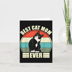 Cat mum ever shirt funny mother's day ca card