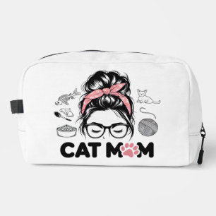 "Cat Mum" Funny Cute Cat Lover Women Dopp Kit