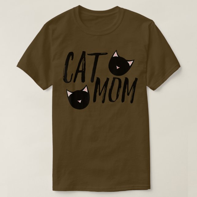 Cat Mum Funny Mother's Day Mother Of Cat Love Pet  T-Shirt (Design Front)