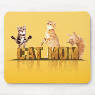 Cat Mum Gift Cat mum shirt Cat lover gift Mouse Pad