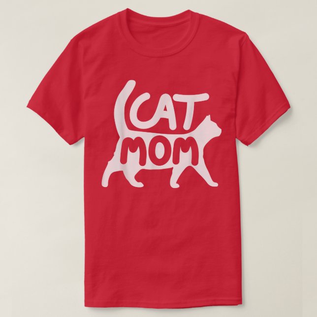 Cat Mum Gifts Design Funny Cat Mum Modern Mother M T-Shirt (Design Front)