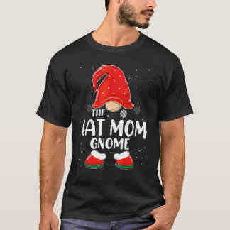 Cat Mum Gnome Buffalo Plaid Matching Family Christ T-Shirt