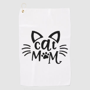 Cat Mum Golf Towel
