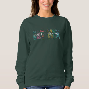 Cat Mum Graphic Trendy and Colourful Design lovers Sweatshirt
