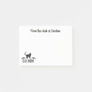 Cat Mum - Kitten Lover Kitty Kitties Black Cat Post-it Notes
