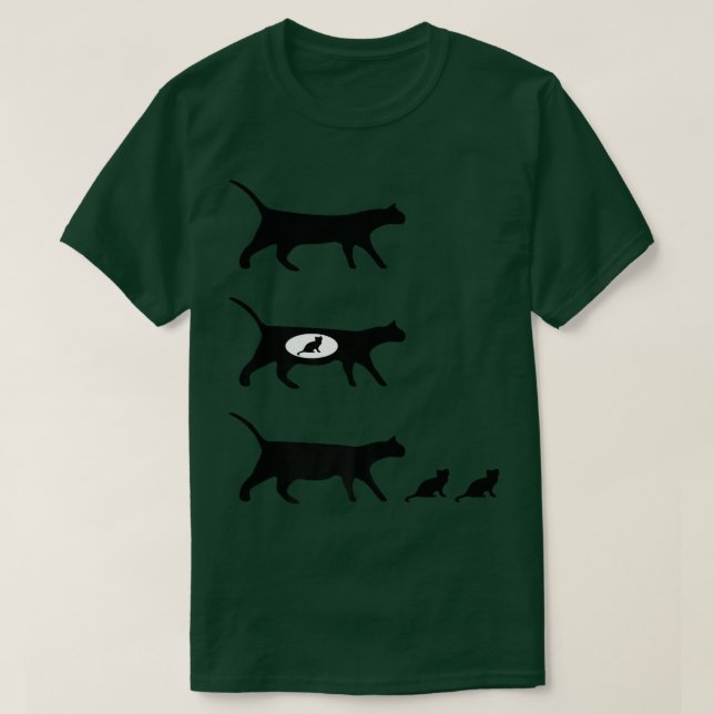 Cat Mum Kittens  T-Shirt (Design Front)