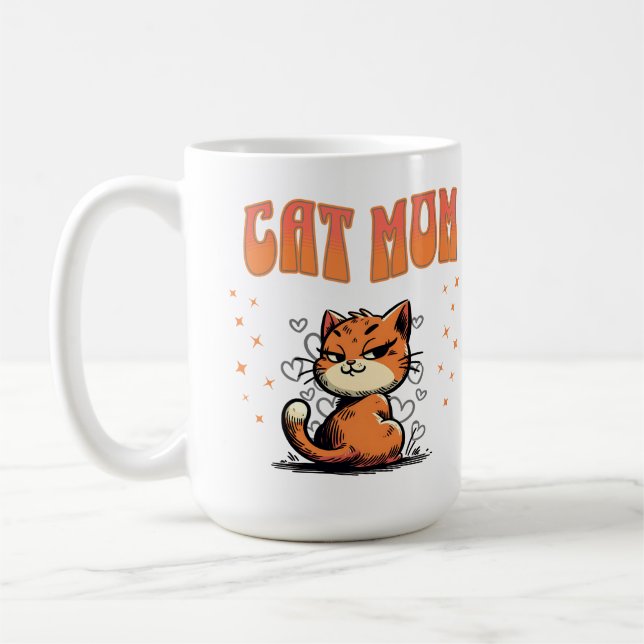Cat Mum | Kitty Lover | Pet Mama Coffee Mug (Left)