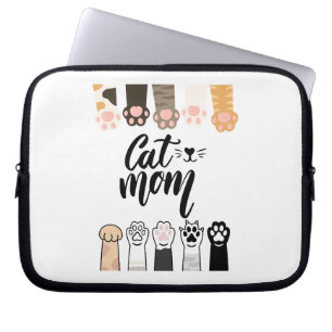 Cat Mum Laptop Sleeve – Gift for Cat Lovers