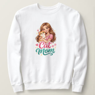 Cat Mum Long Sleeve T-Shirt – Cute Cat Lover Shirt