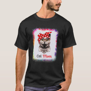 Cat Mum Love R Dad Boy Girl Ie Dye Bleach Ed T-Shirt