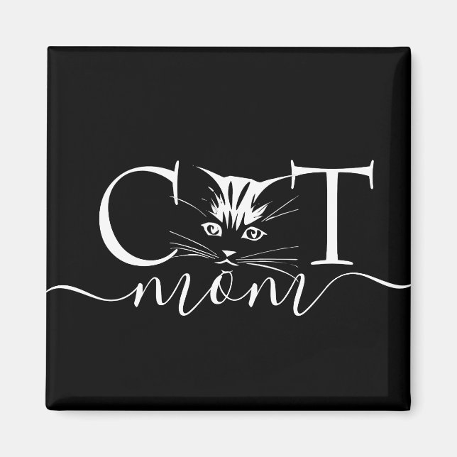 Cat mum  magnet (Front)