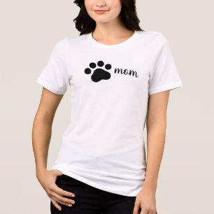 Cat Mum Minimalist Simple Tri-Blend Shirt