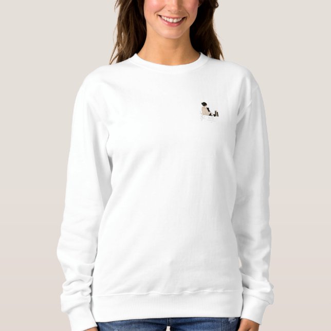 Cat Mum Minimalist T-Shirt Sweatshirt (Front)