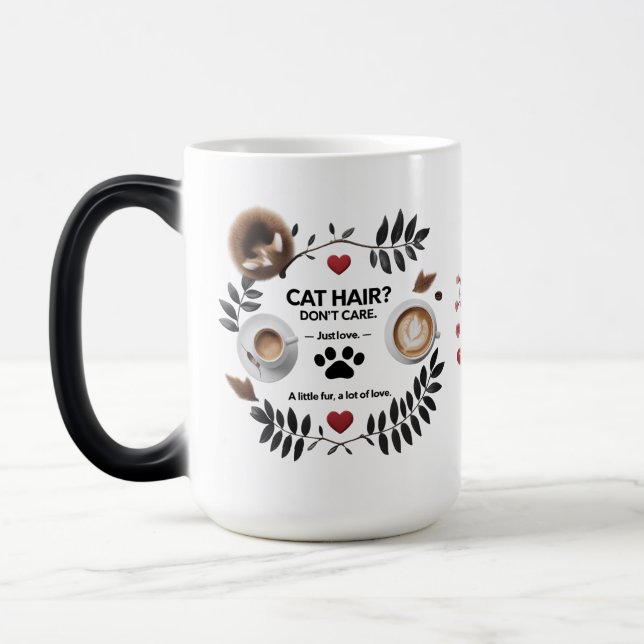 Cat Mum Morphing Mug – 15 oz Magic Coffee Cup (Left)