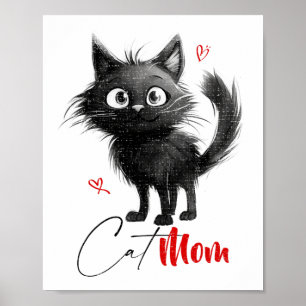 Cat Mum Mothers Day Gifts Poster
