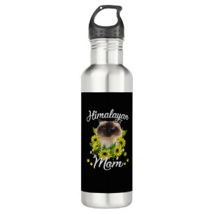 Cat Mum Mother's Day Gifts Sunflower Himalayan Mum 710 Ml Water Bottle