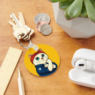 Cat Mum Mothers Day Key Ring