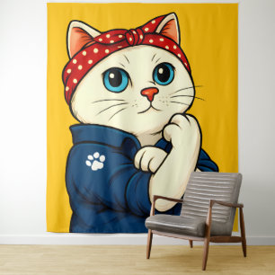 Cat Mum Mothers Day Tapestry