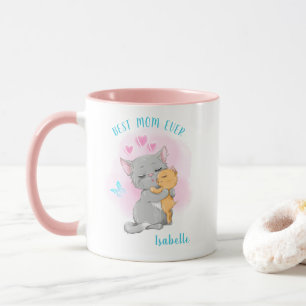 Cat mum mug, best mum ever, mothers day gift idea mug