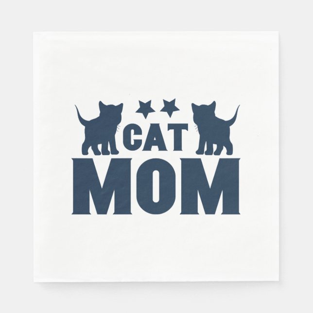 Cat Mum  Napkin (Front)