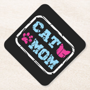 Cat Mum Paper Coaster