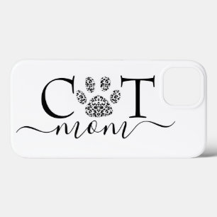 Cat Mum pawprint iPhone 13 Case