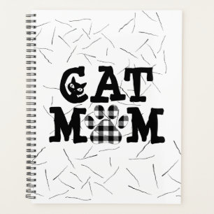 Cat Mum Pawprint with Cat Hairs  Planner