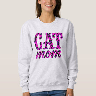 Cat Mum Pink Sweatshirt