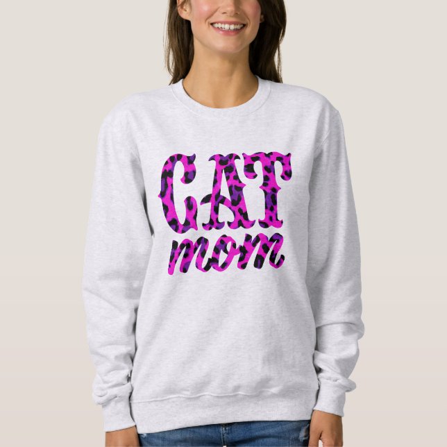 Cat Mum Pink Sweatshirt (Front)