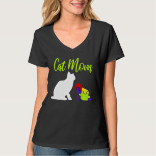 Cat Mum Proud Autism Mother Asperger Asd Autistic  T-Shirt