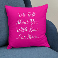 Cat Mum Quote Besties BFF Pet Friend Pink Template