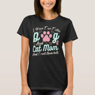 Cat Mum Quote Floral Happy Mother's Day Cool Dog M T-Shirt