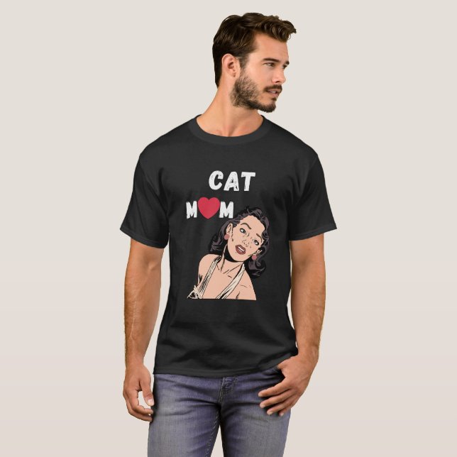 Cat mum T-Shirt (Front Full)