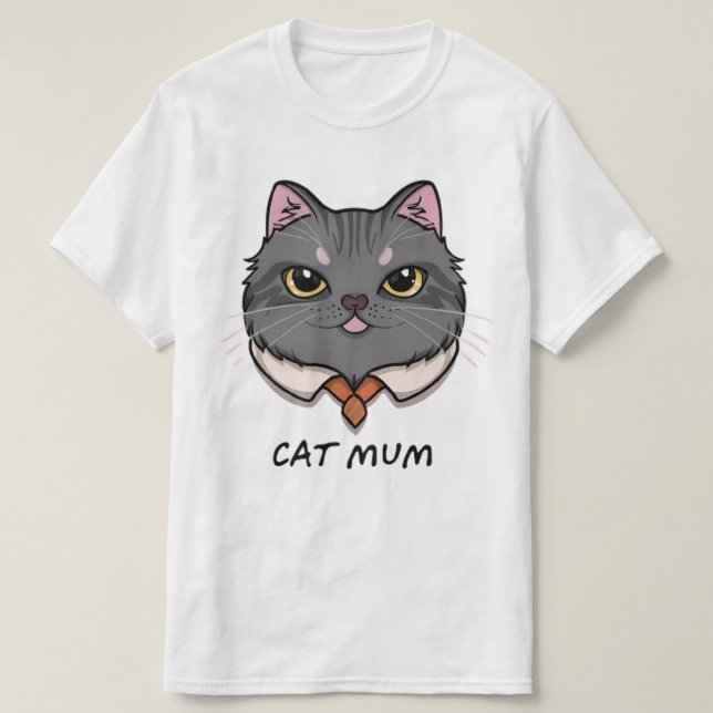 cat mum T-Shirt (Design Front)