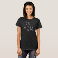 Cat Mum T-shirt, Black and White Typography