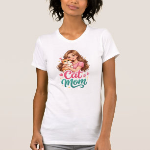 Cat Mum T-Shirt – Cute Cat Lover Shirt – Funny Kit