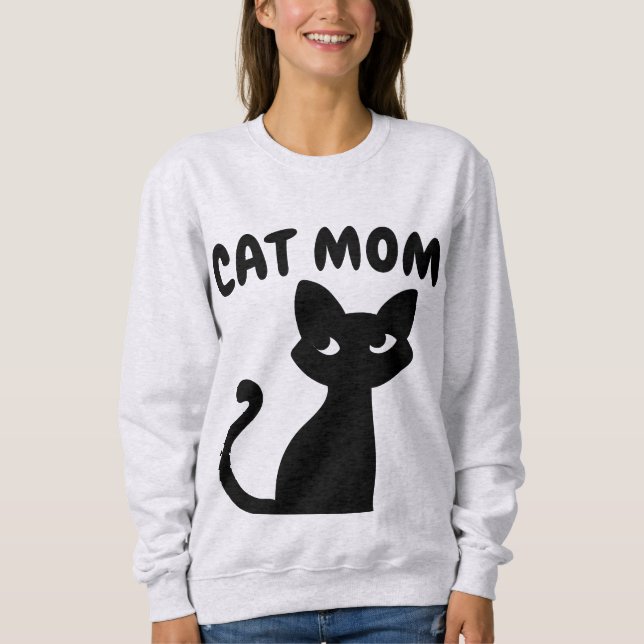 Cat Mum T-shirt Sweatshirt (Front)