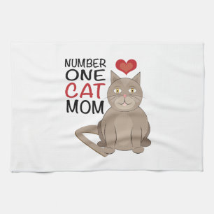Cat Mum Tea Towel