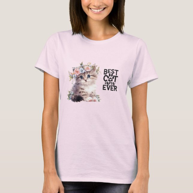 Cat Mum Tee ( for the cats lovers ) (Front)