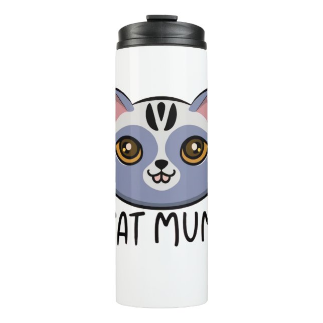 cat mum thermal tumbler (Front)