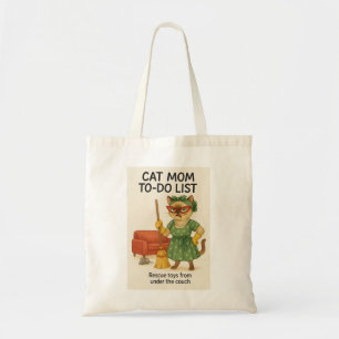 Cat Mum to do list funny saying for cat lovers Tote Bag